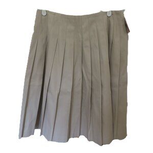 Vivetta Dona Beige Pleated Skirt 46/8 NWT